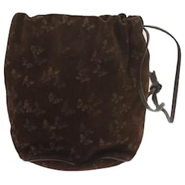 Autre Marque-BOTTEGAVENETA Shoulder Bag Suede Brown Auth bs10611-Brown