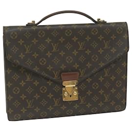 Louis Vuitton-LOUIS VUITTON Monogram Porte Documents Bandouliere Bag M53338 LV Auth 61808-Monogram