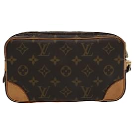 Louis Vuitton-LOUIS VUITTON Monogram Marly Dragonne PM Clutch Bag M51827 LV Auth 61751A-Monogram