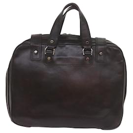 Balenciaga-BALENCIAGA Business Bag Leather Brown Auth bs10380-Brown