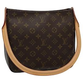 Louis Vuitton-LOUIS VUITTON Monogram Looping MM Shoulder Bag M51146 LV Auth 60045-Monogram