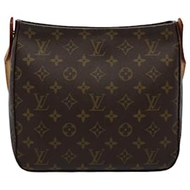 Louis Vuitton-LOUIS VUITTON Monogram Looping MM Bolso de hombro M51146 LV Auth 60045-Monograma