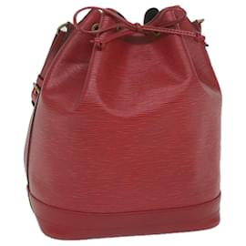 Louis Vuitton-LOUIS VUITTON Epi Noe Shoulder Bag Red M44007 LV Auth 61359-Red