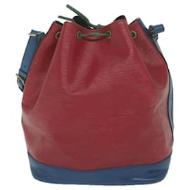 Louis Vuitton-LOUIS VUITTON Epi Trico color Noe Bag Red Blue Green M44084 LV Auth ar10970b-Red,Blue,Green