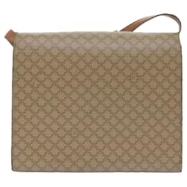 Céline-CELINE Macadam Canvas Shoulder Bag PVC Beige Brown Auth yk9762-Brown,Beige