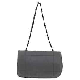 Prada-PRADA Shoulder Bag Nylon Gray Auth bs10310-Grey