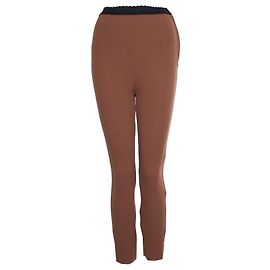 Dolce & Gabbana, Pantalon marron avec élastique. Marron