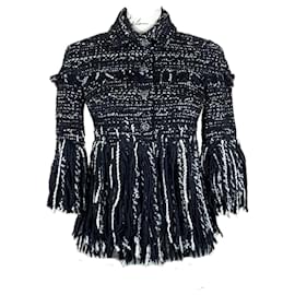 Chanel-9K$ Jewel Buttons Black Tweed Jacket-Black
