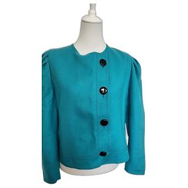 Louis Féraud Vintage Louis Feraud wool blazer - excellent condition Turquoise