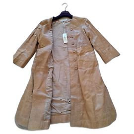 Gerard Darel t leather coat.38fr Beige