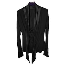 Camicetta Givenchy in seta nera Nero