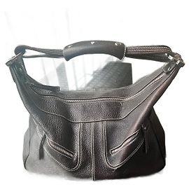 Bolsa de ombro Tod's em couro marrom escuro Castanho escuro