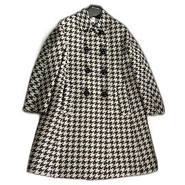Dice Kayek Houndstooth Wool Linen Coat Bronze Other Bronze