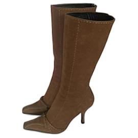 Stivali Prada in camoscio camel Cammello