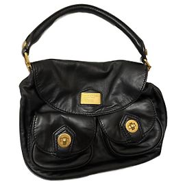 Marc by Marc Jacobs Handbag Black Leather Gold Hardware Black Golden Gold hardware