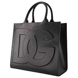 Dolce & Gabbana-DG Daily Shopper Bag - Dolce&Gabbana - Leather - Black-Black