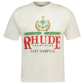 Autre Marque-East Hampton Crest T-Shirt – Rhude – Baumwolle – Weiß-Weiß