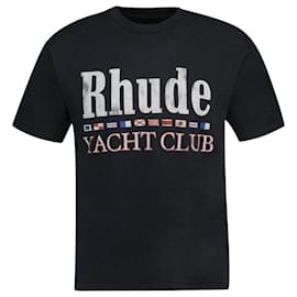 Autre Marque-T-Shirt mit Rhude-Flagge – Rhude – Baumwolle – Schwarz-Schwarz