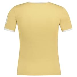 Courreges-Camiseta Contraste - Courreges - Algodão - Branco-Branco