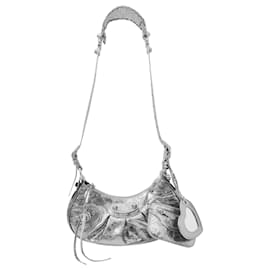 Balenciaga-Cagole Shoulder Xs Bag - Balenciaga -  Silver - Leather-Silvery,Metallic