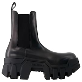 Balenciaga-Bulldozer Boots - Balenciaga - Leather - Black-Black