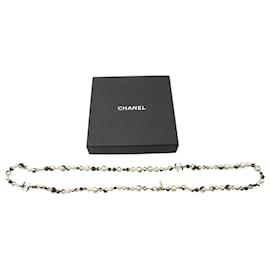 Chanel-Chanel Faux Pearl Long Necklace in White Faux Pearls-White,Cream