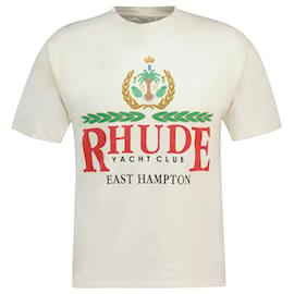 Autre Marque-East Hampton Crest T-Shirt – Rhude – Baumwolle – Weiß-Weiß