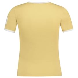 Courreges-Camiseta Contraste - Courreges - Algodão - Branco-Branco