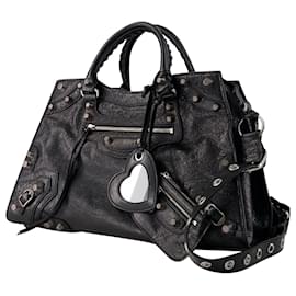 Balenciaga-Neo Cagole City Bag - Balenciaga - Leather - Black-Black
