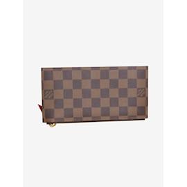 Louis Vuitton-Brown Damiere Ebene canvas zippy pouch-Brown