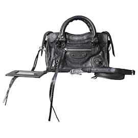 Balenciaga-Navy mini City bag-Navy blue