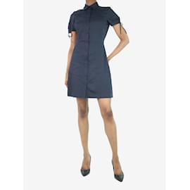 Theory-Blue linen-blend shirt dress - Size UK 6-Blue