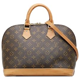 Louis Vuitton-Louis Vuitton Brown Monogram Alma PM-Castaño