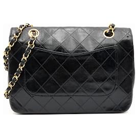 Chanel-Chanel Timeless Classic Single Flap Bag with 24K gold hardware-Black