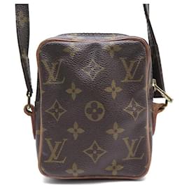 Louis Vuitton-LOUIS VUITTON MINI DANUBE POUCH IN MONOGRAM CANVAS CROSSBODY BAG-Brown