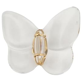 Baccarat-NEW BACCARAT BACCARAT BUTTERFLY BROOCH IN CRYSTAL AND YELLOW GOLD MOUNTING 18K BROOCH-Other