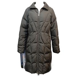 Moncler Long Padded Down Jacket Black Black