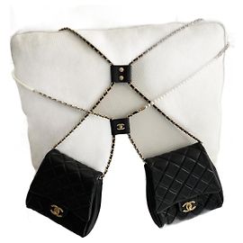 Chanel game bag Black