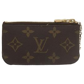 Louis Vuitton-Bolsa Moeda M LOUIS VUITTON Monograma Pochette Cles M62650 LV Auth th4366-Monograma