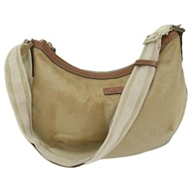 Gucci-GUCCI GG Canvas Shoulder Bag Beige 181092 auth 61091-Beige