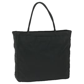 Prada-PRADA Tote Bag Nylon Black Auth 61255-Black