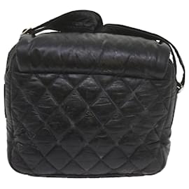 Chanel-CHANEL Cococoon Shoulder Bag Nylon Black CC Auth bs10518-Black