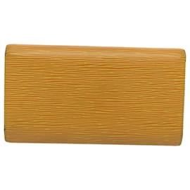 Louis Vuitton-LOUIS VUITTON Epi Porte Tresor International Wallet Yellow M63389 LV Auth 61715-Yellow