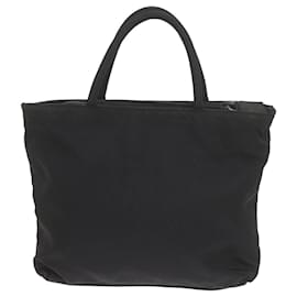 Prada-PRADA Hand Bag Nylon Black Auth 61104-Black