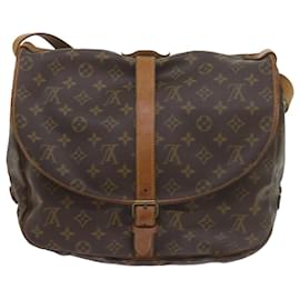 Louis Vuitton-Louis Vuitton Monograma Saumur 35 Bolsa de ombro M42254 LV Auth bs10450-Monograma