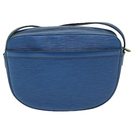 Louis Vuitton-LOUIS VUITTON Epi June Feuille Bolsa de Ombro Azul M52155 Autenticação de LV 60732-Azul