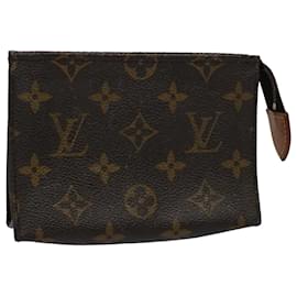 Louis Vuitton-Louis Vuitton Monogram Poche Toilette 15 Pouch M47546 LV Auth 61290-Monogram