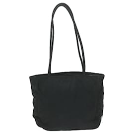 Prada-PRADA Tote Bag Nylon Black Auth 61252-Black