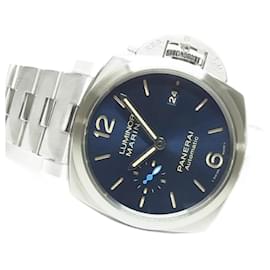 Panerai-PANERAI Luminor Marina 42 MM blue Dial PAM01028 Mens-Silvery