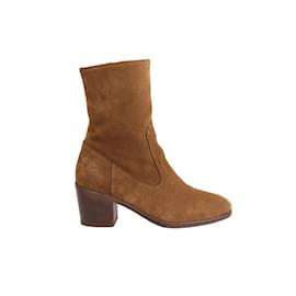 Sessun-Suede boots-Brown